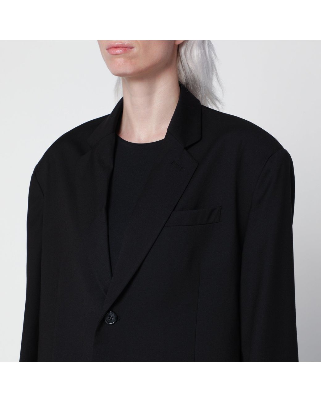 Frankie Shop Black Gelso Single-Breasted Jacket