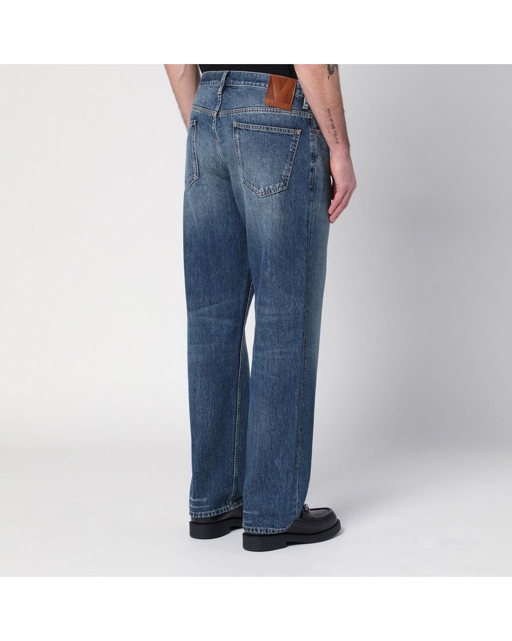 Valentino Blue Washed Denim Jeans for men