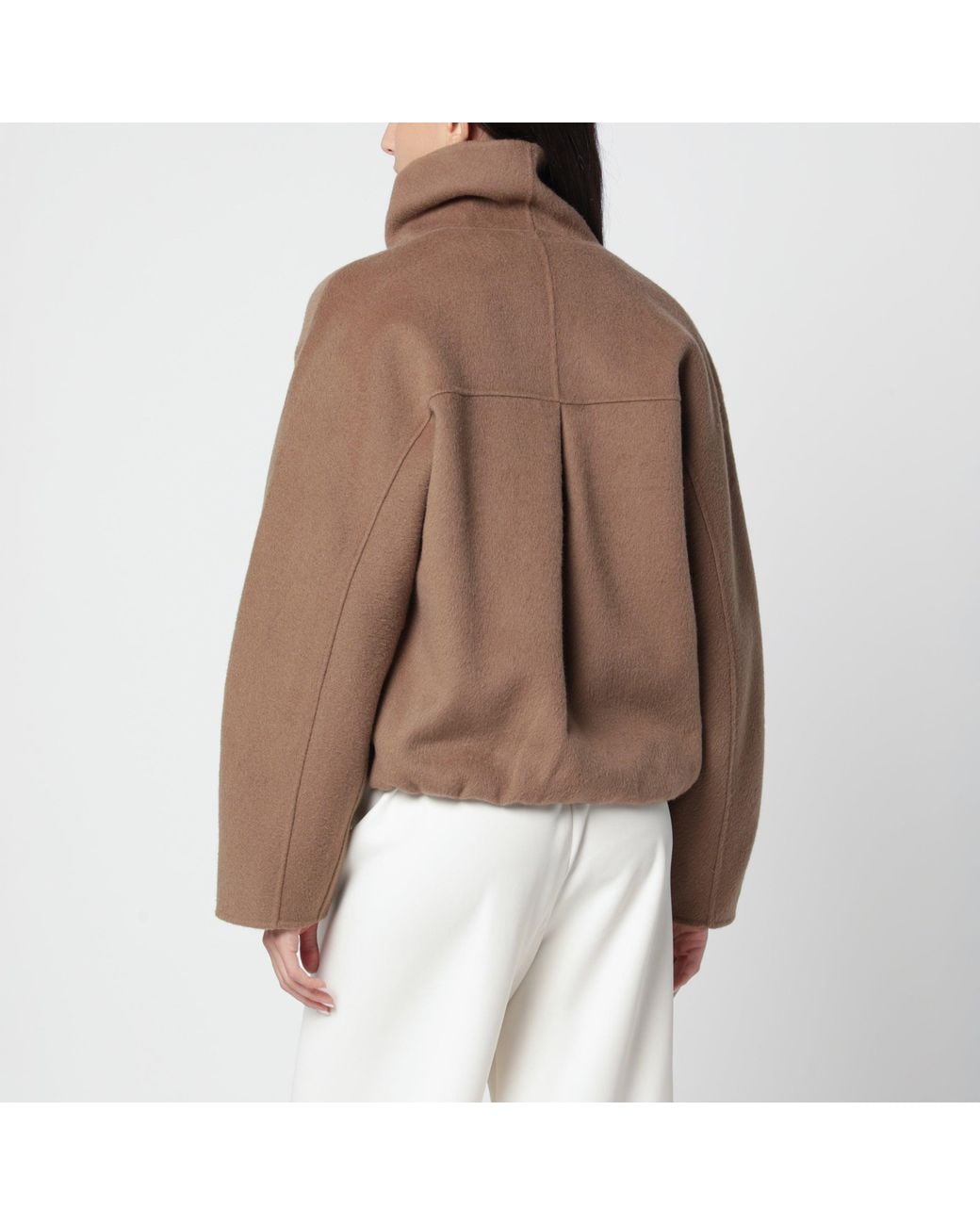 Almada Label Brown Lindy Tan Double-Face Wool Jacket
