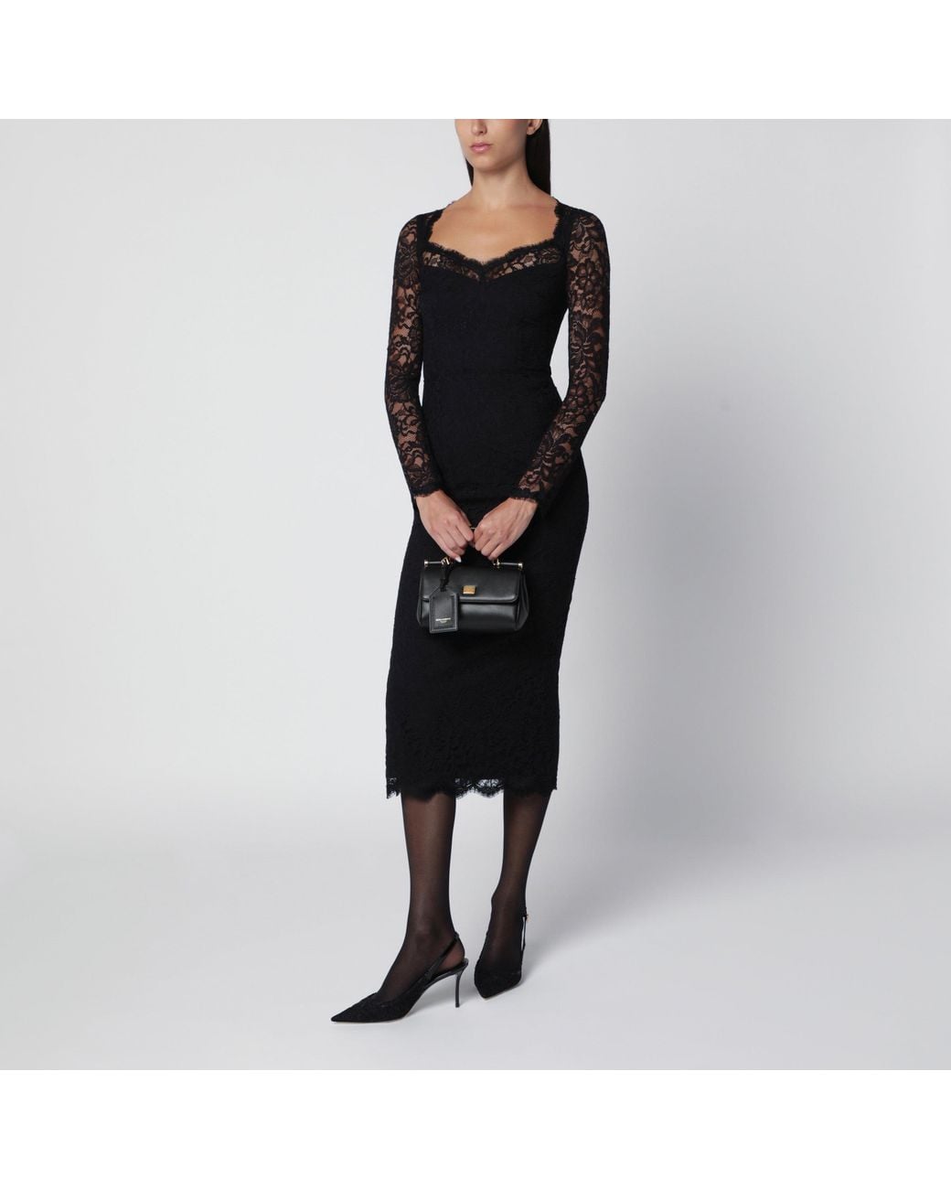 Dolce & Gabbana Black Mini My Sicily Handbag