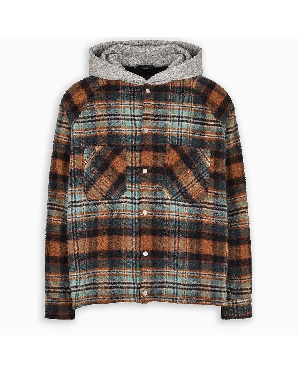 Represent Hooded Flannel Jacket for Men Lyst