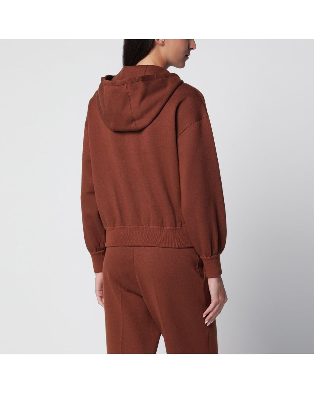 Loro Piana Brown Cotton Hoodie