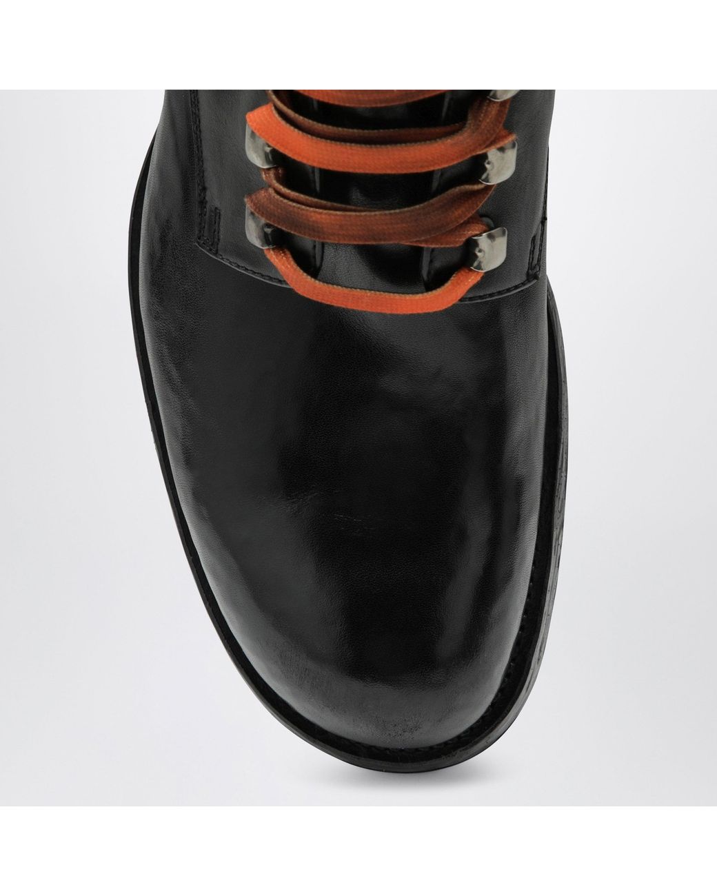 Prada Black Lace-Up Ankle Boots for men