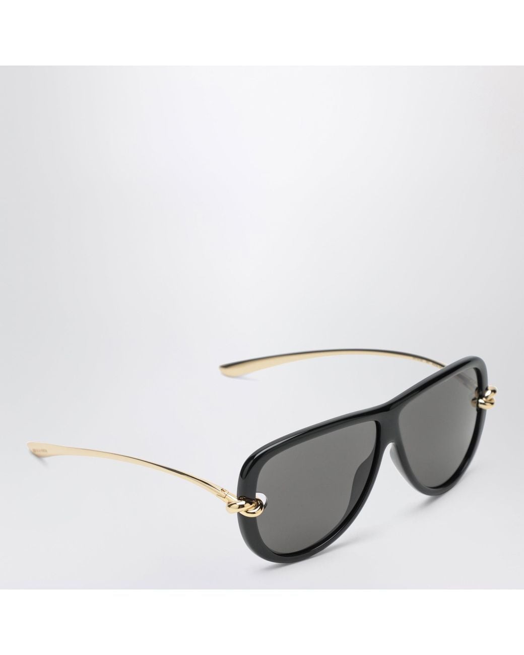 Bottega Veneta Gray Knot Aviator Sunglasses