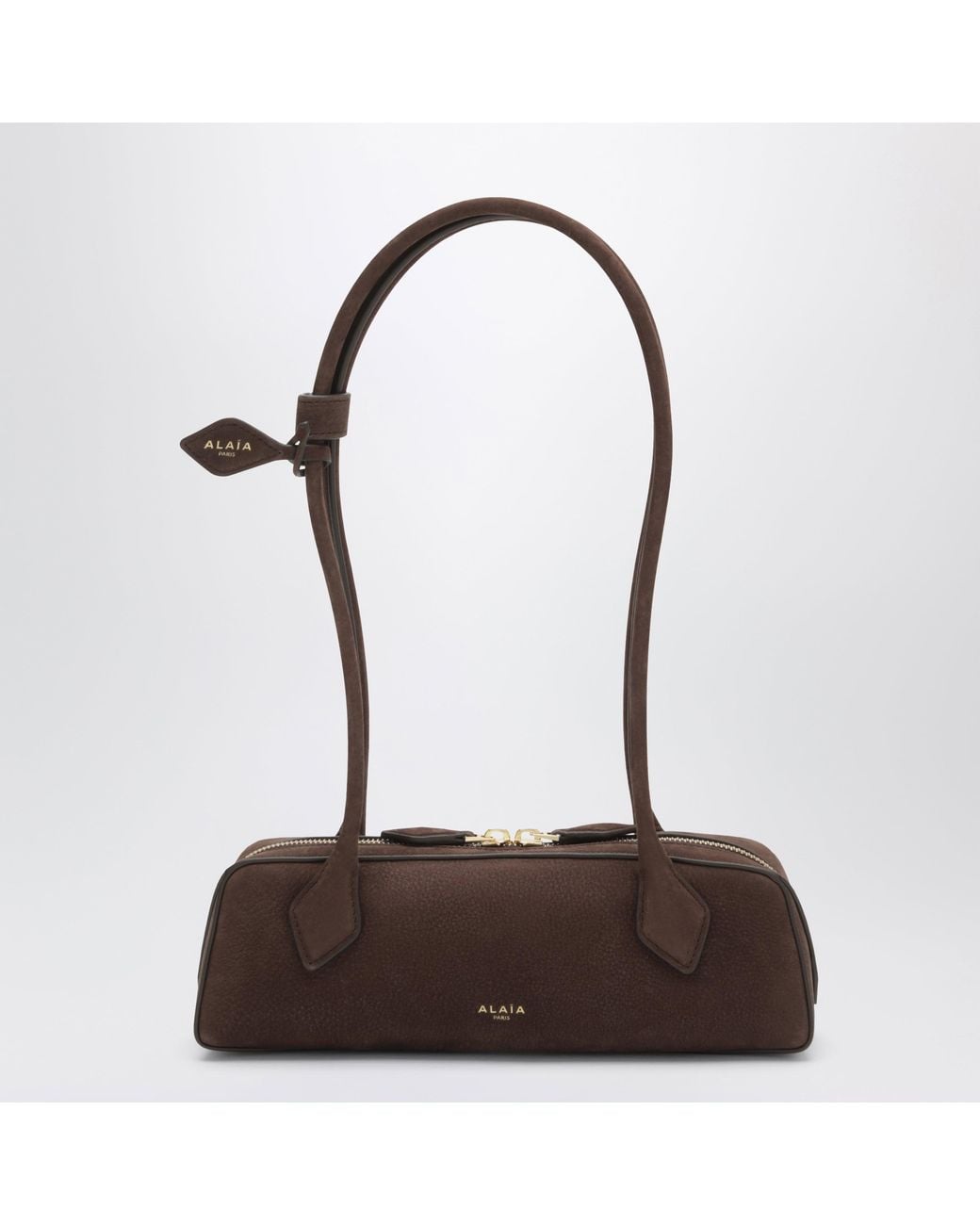Alaïa Brown Le Teckel Small Nubuck Bag