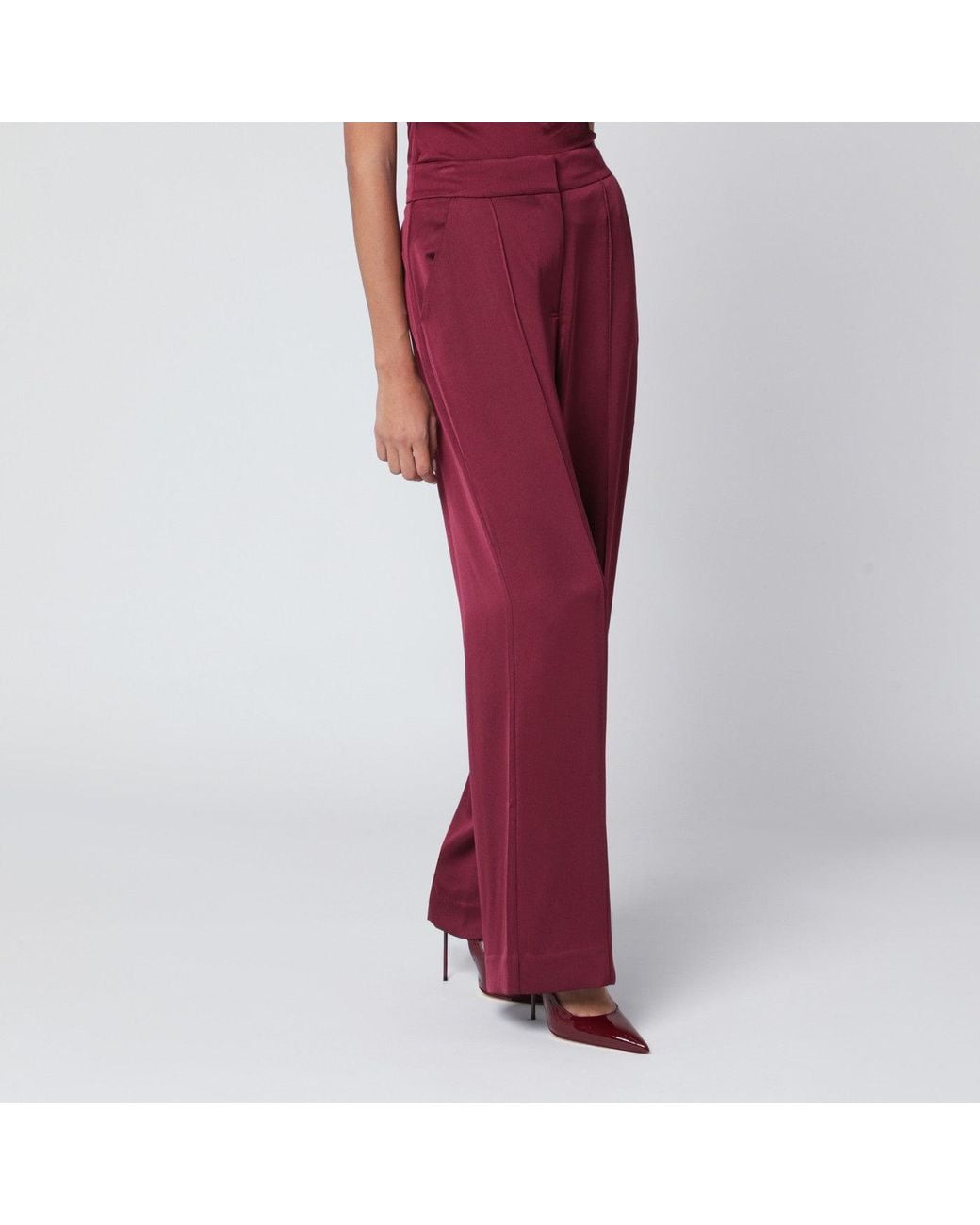 Jonathan Simkhai Red Kyra Trousers