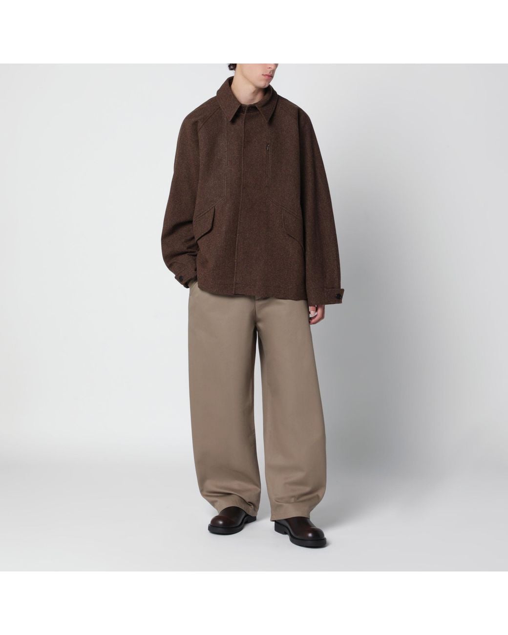 YMC Brown Wool Jacket for men