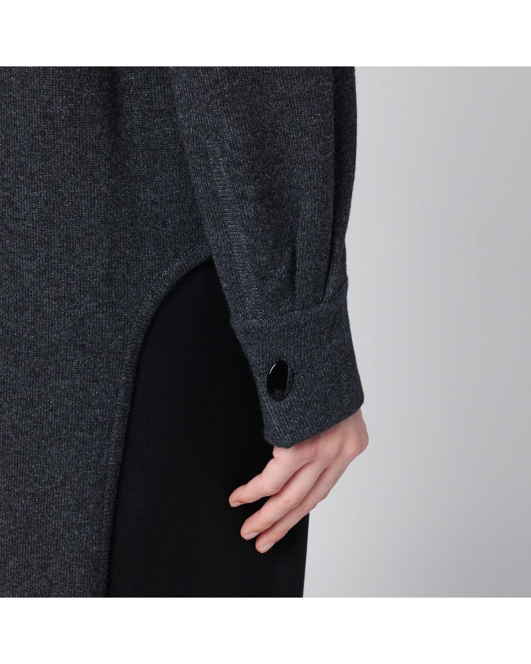 Givenchy Blue Dark Turtleneck With Drawstring
