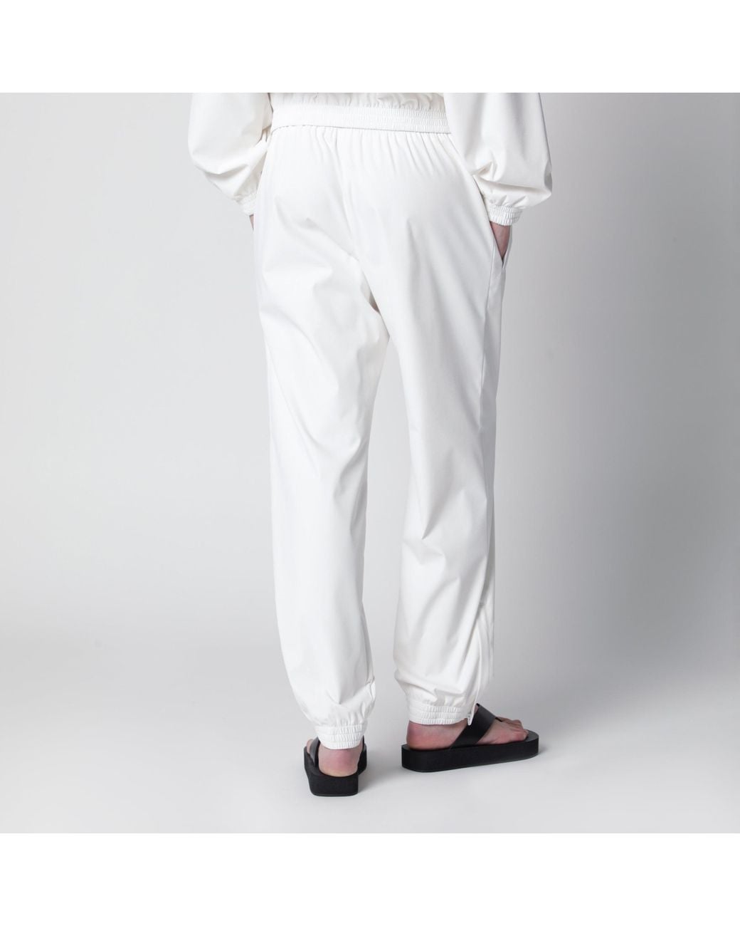 Balenciaga White Logo Jogging Pants