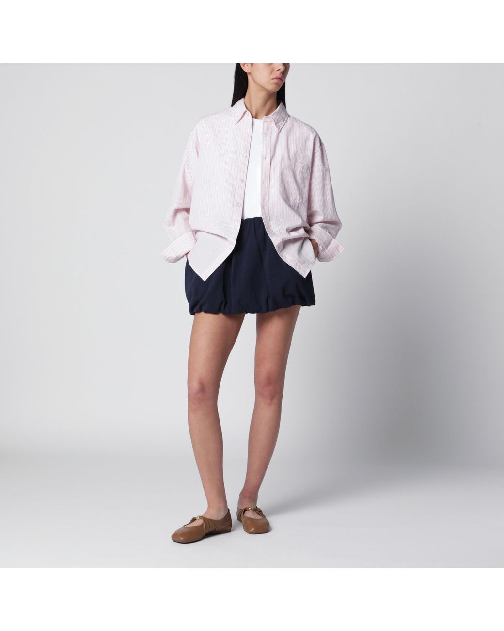 DUNST Blue Voluminous Mini Skirt