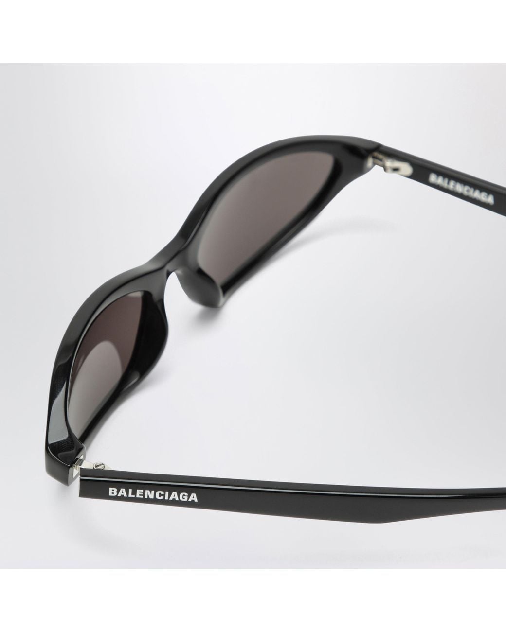 Balenciaga Gray Neo Oval 2.0 Acetate Sunglasses
