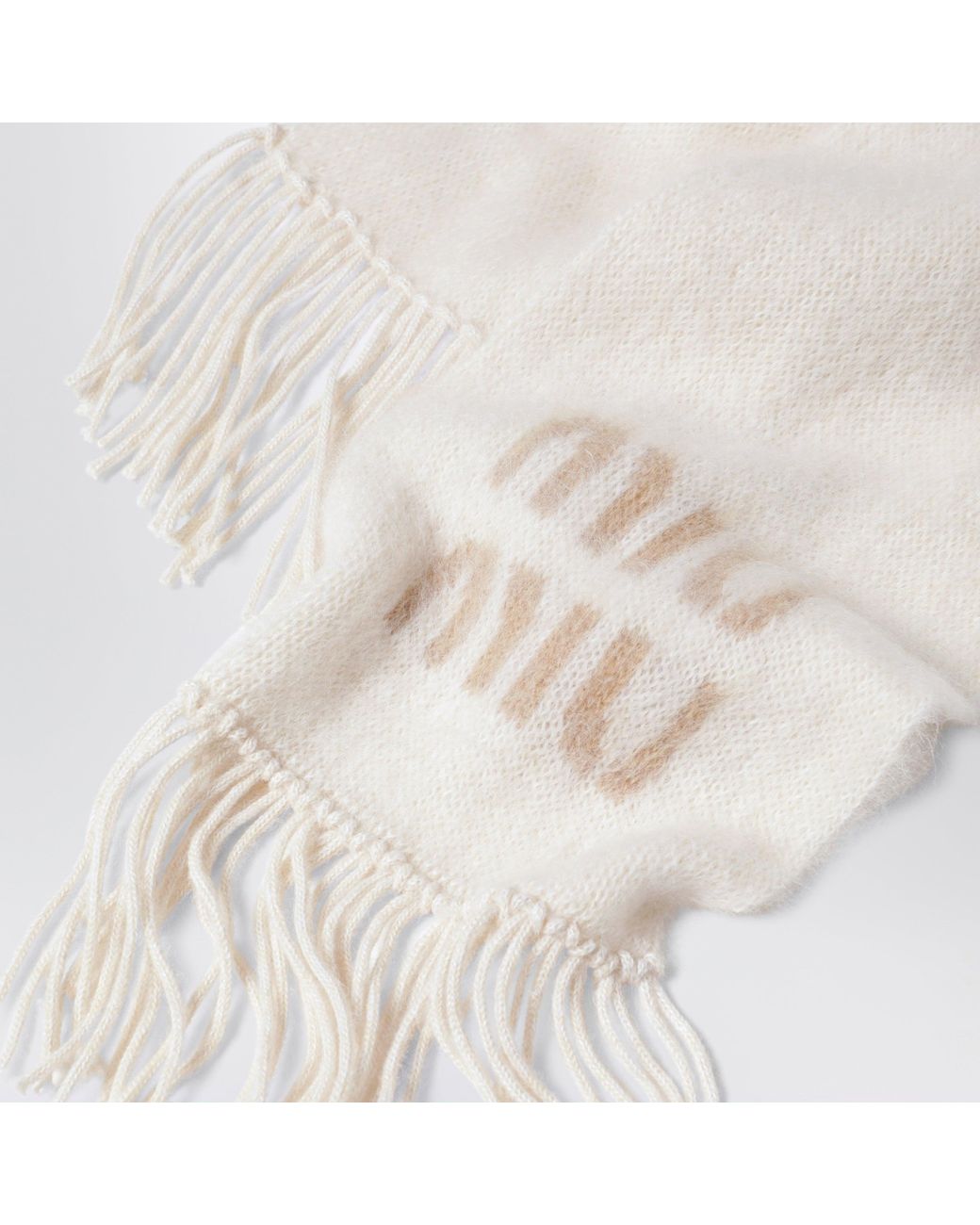 Sciarpa di Miu Miu in White