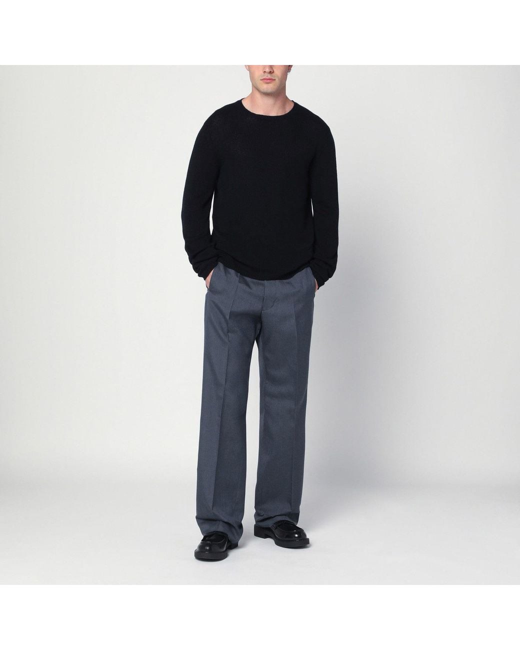 Prada Black Cashmere Sweater for men