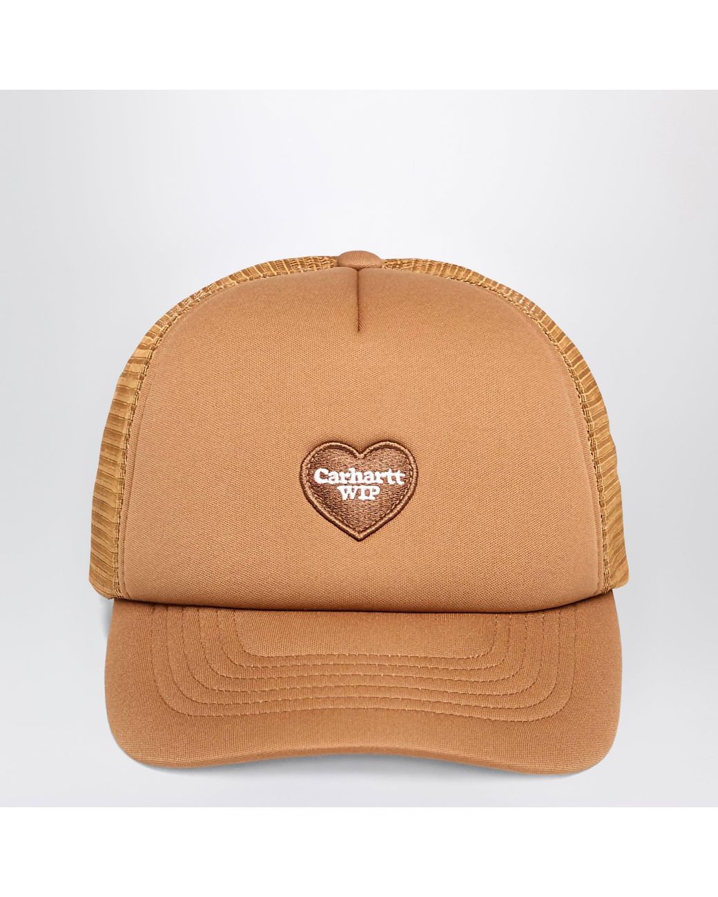 Carhartt Brown Heart Patch Trucker Cap Hamilton for men