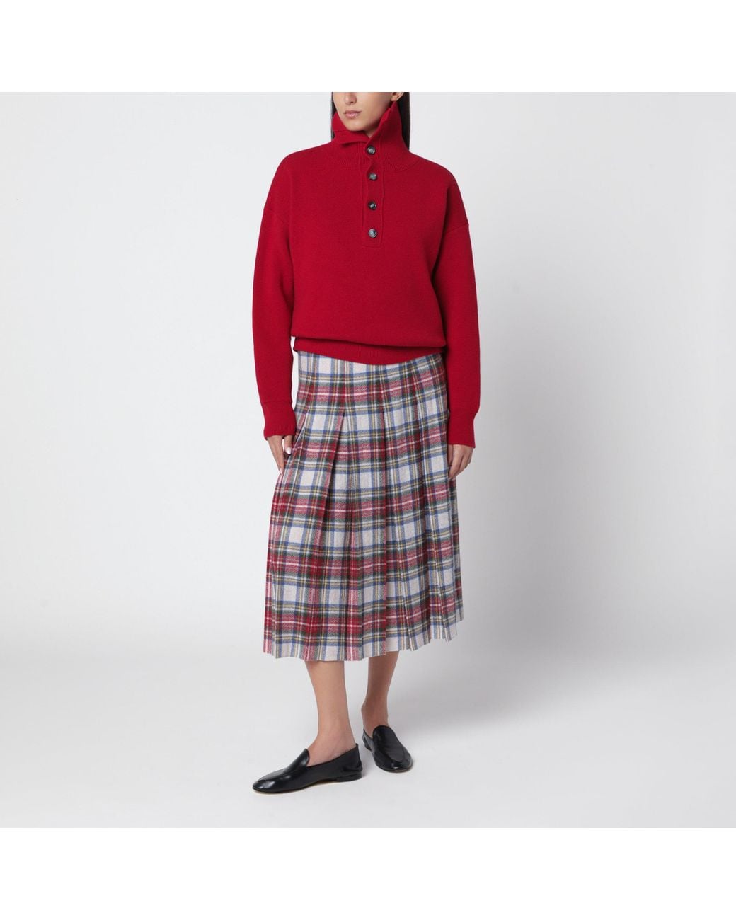 AMI Red Wool Sweater