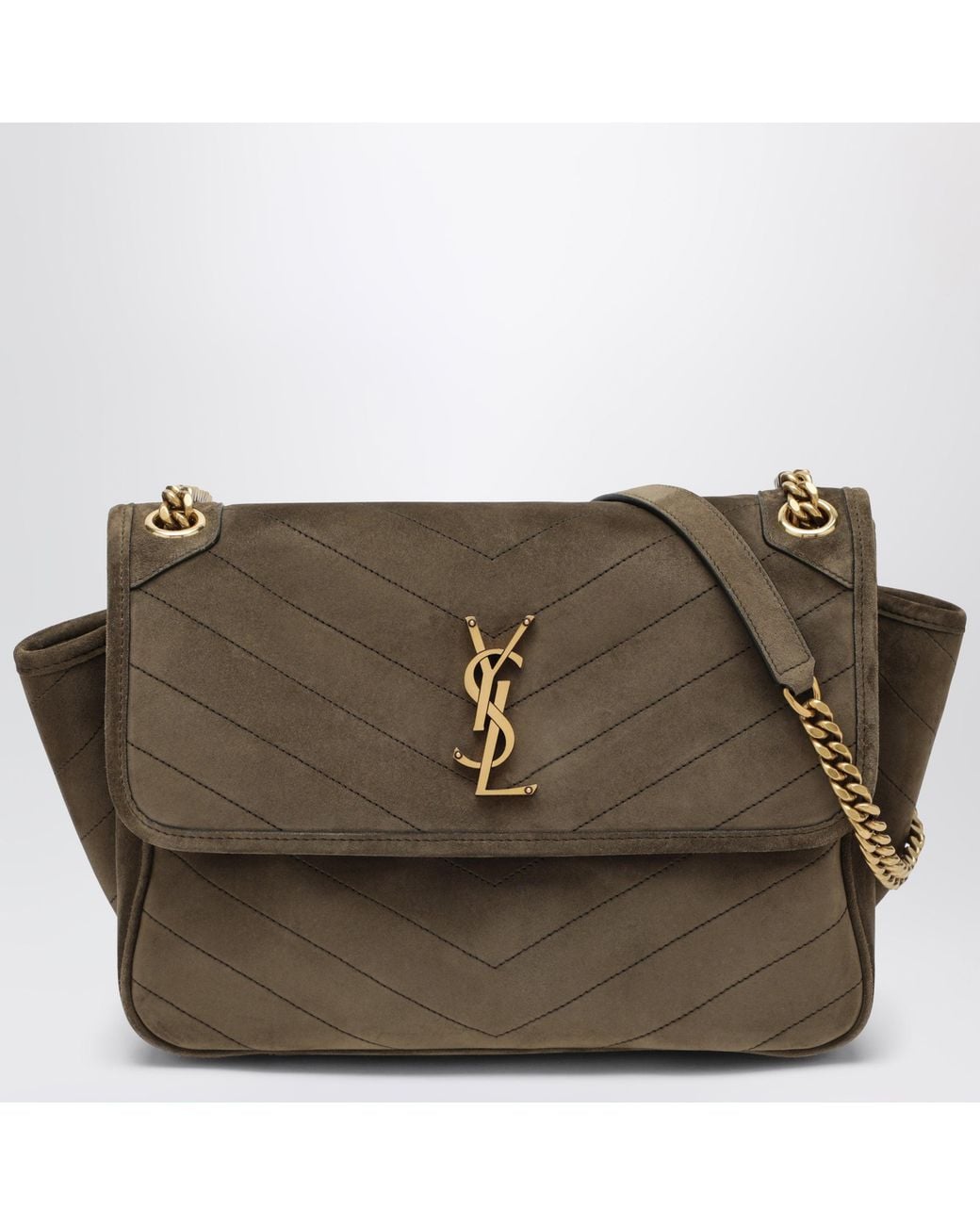 Saint Laurent Green Niki Tripouch Light Musk Bag