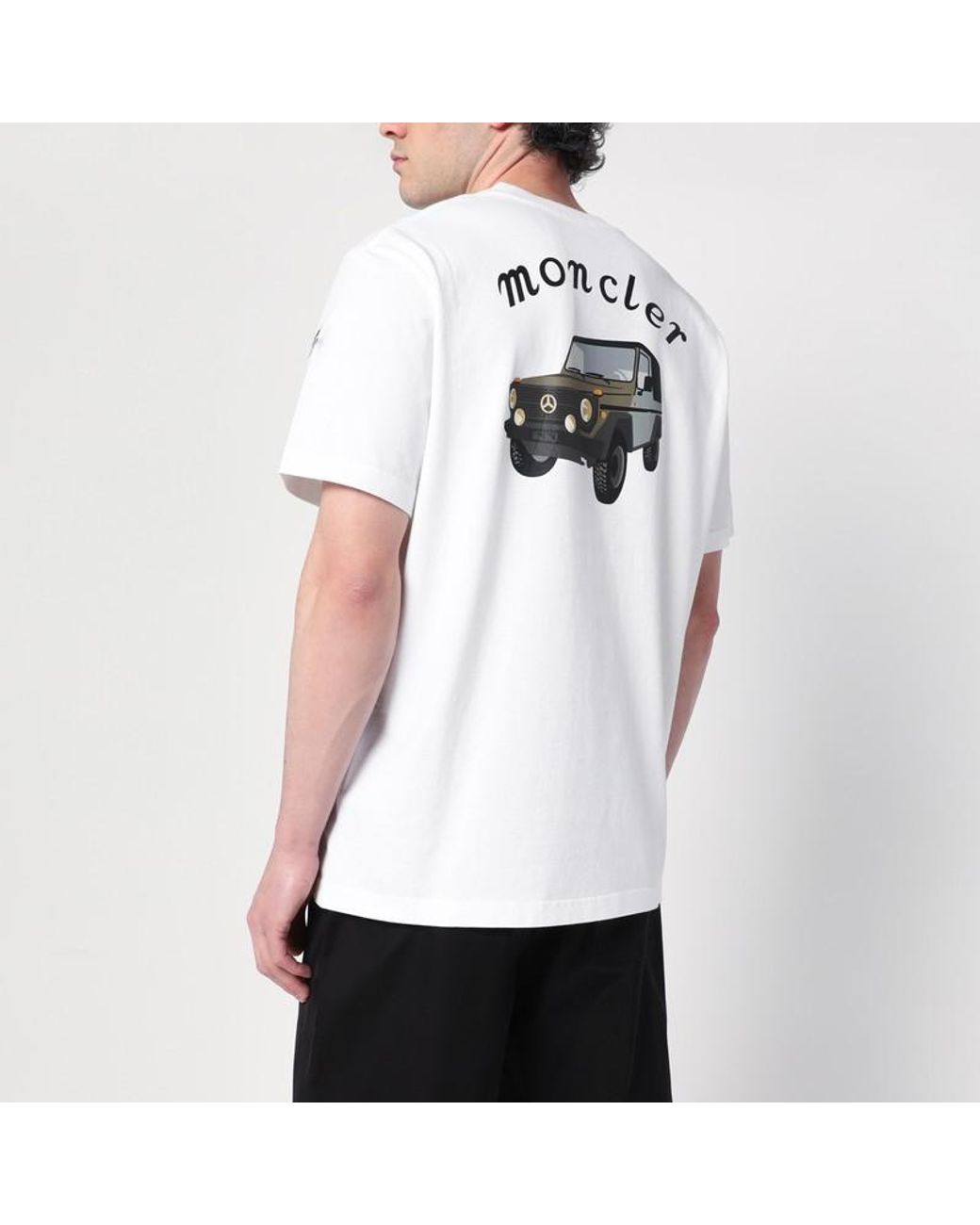 ♪直営店♪Moncler x Mercedes-Benz Printed Cotton T-Shirt White Moncler x Mercedes-Benz by NIGO Printed Cotton T-Shirt