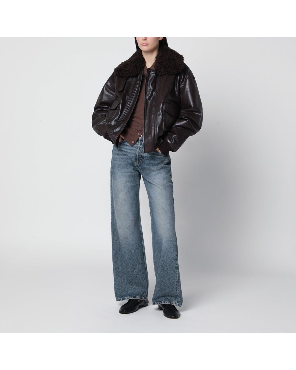 Lemaire Black Ebony Pilot Jacket