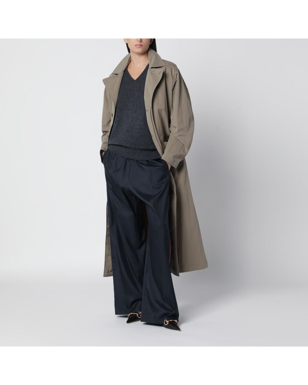 Gucci Black Oversized Trench Coat