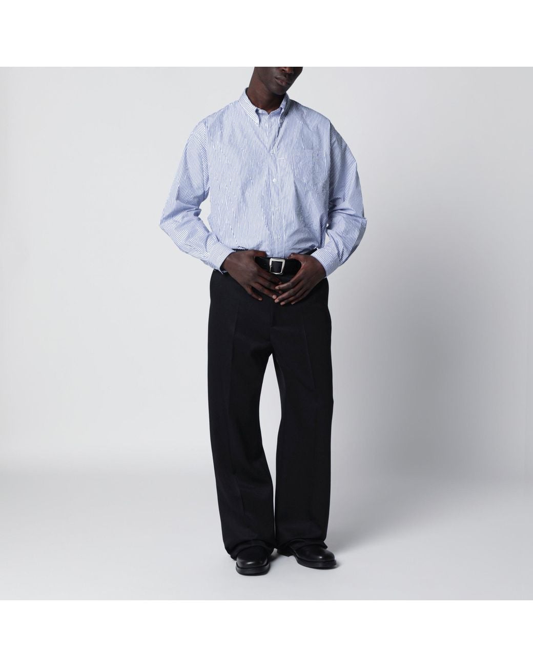 Balenciaga Black Too Far Tailored Trousers for men