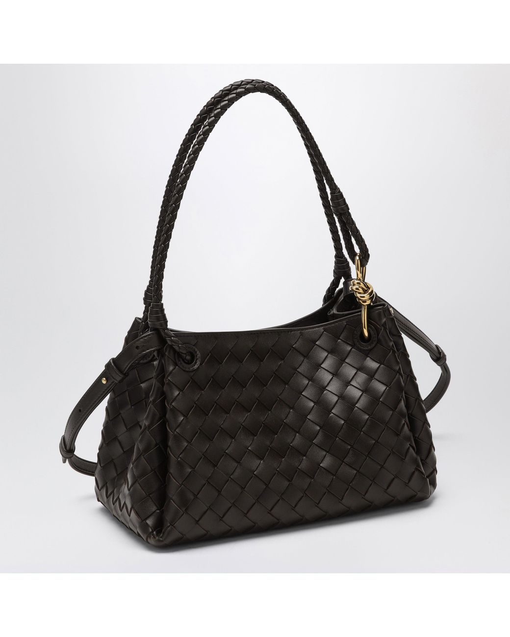 Sac Parachute Moyen Couleur Fondant Bottega Veneta en coloris Black