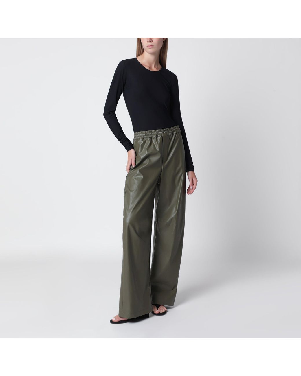MM6 by Maison Margiela Black Lycra Jersey Bodysuit
