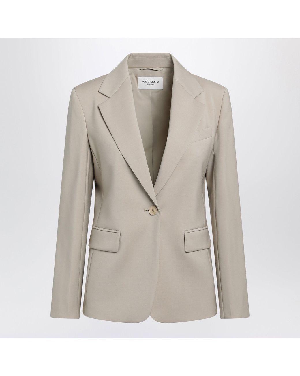 Weekend by Maxmara Gray Singlebreasted Jacket