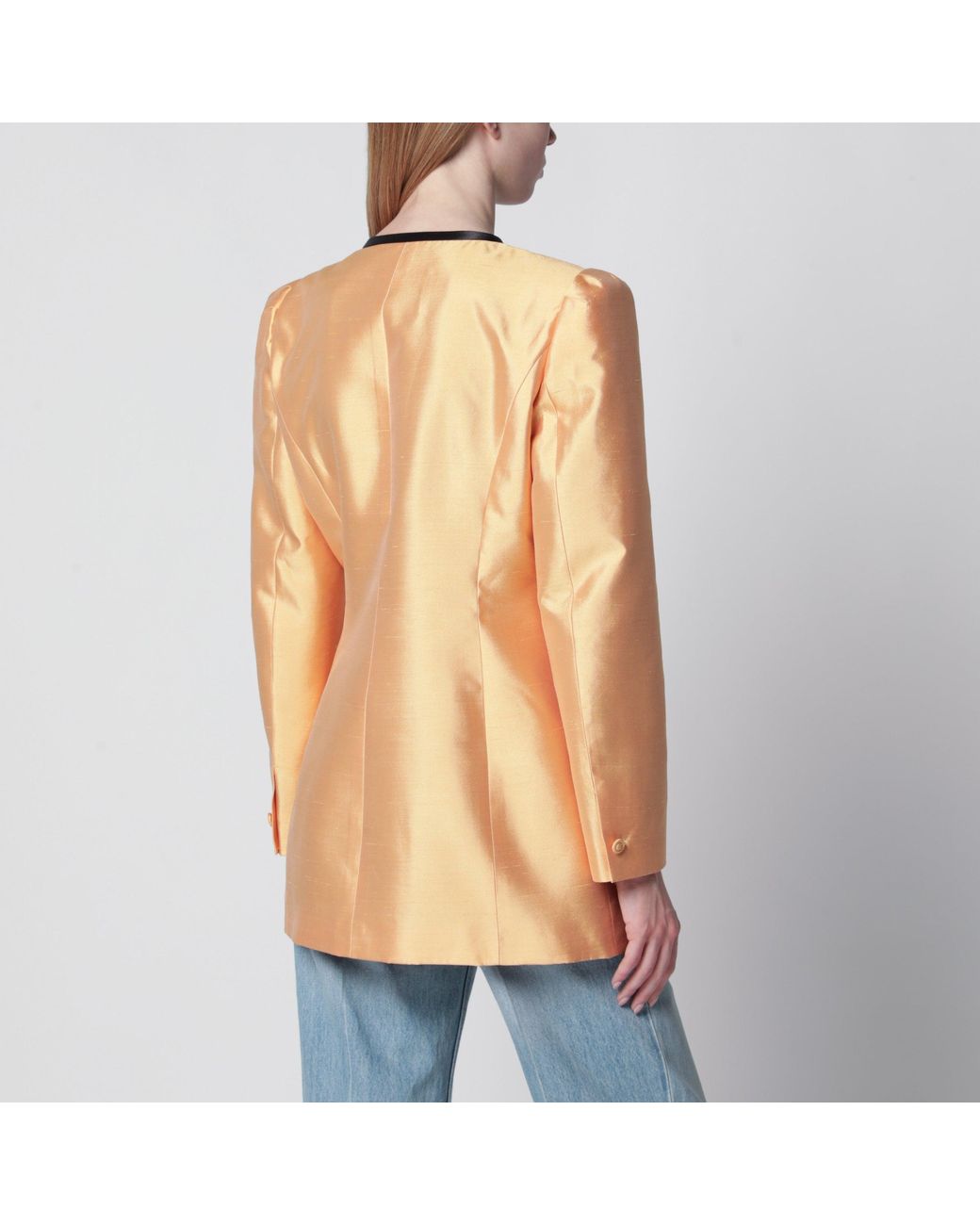 Valentino Orange Pea Coat