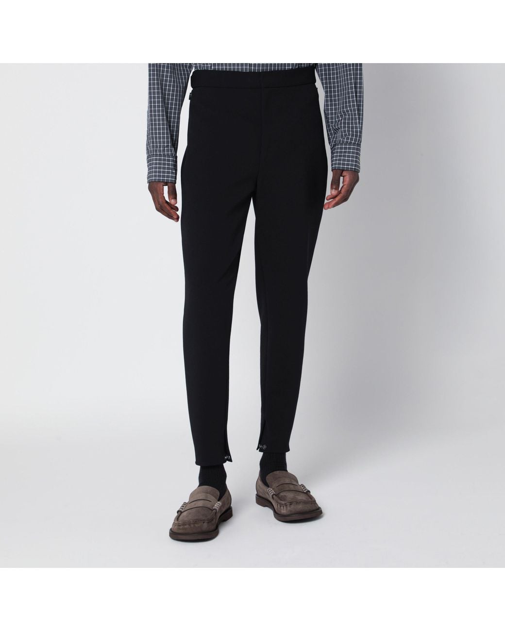 Loewe Black Stretch Wool Blend Trousers for men