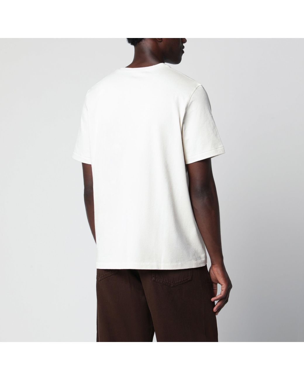 J.W. Anderson White Circular T-Shirt for men