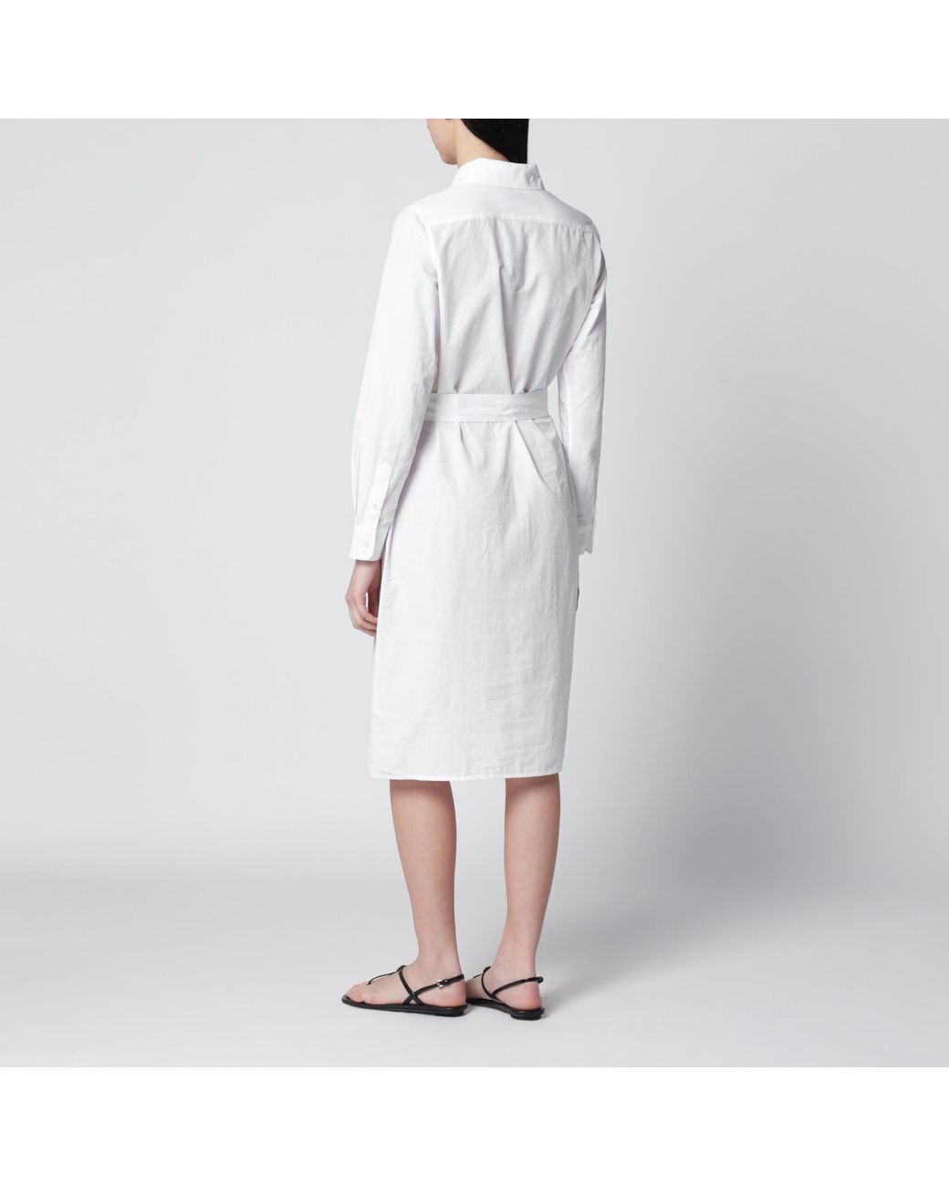 Polo Ralph Lauren White Cotton Shirt Dress