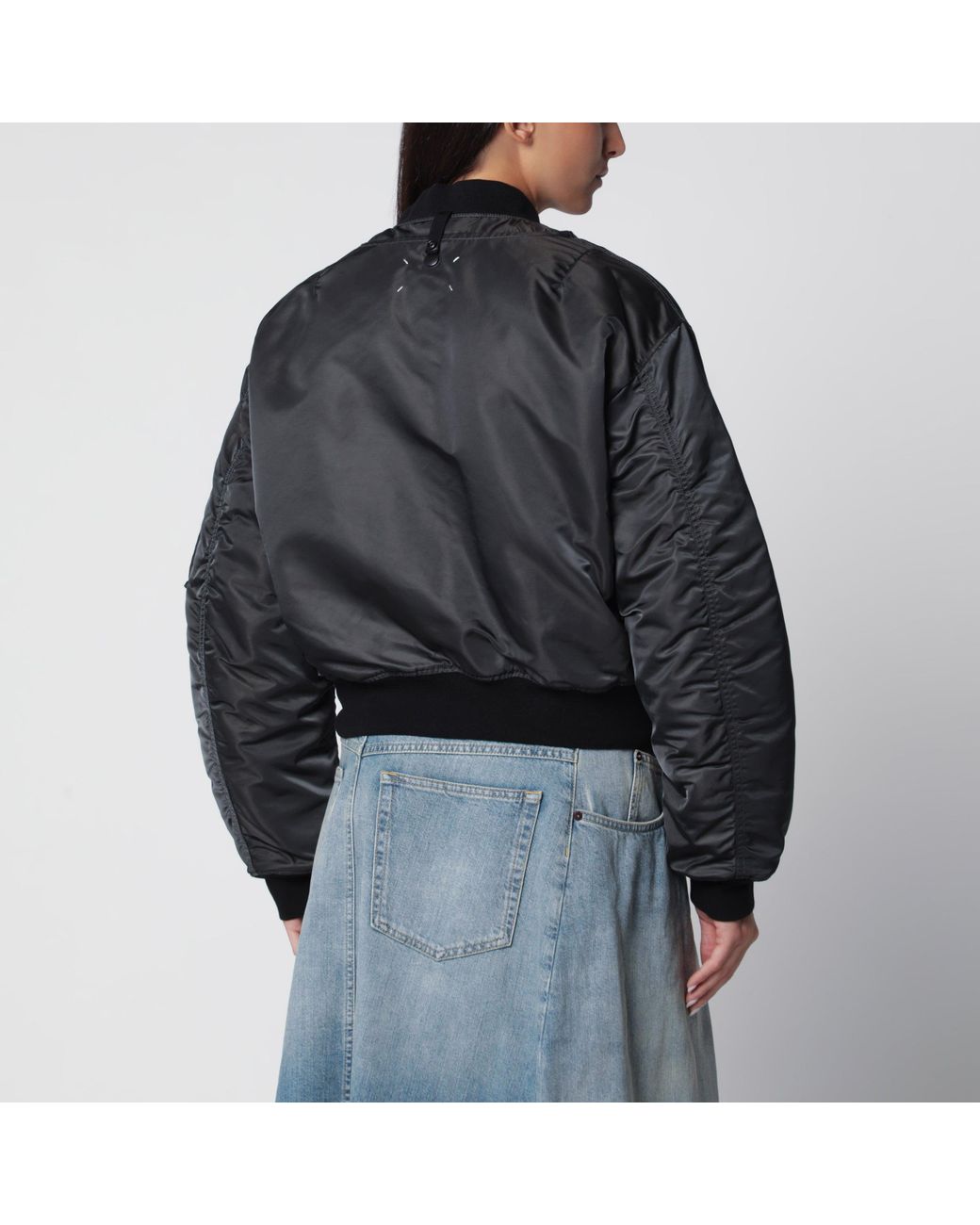 Maison Margiela Black Reversible Dark Ma-1 Jacket