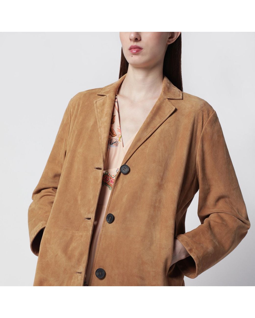 S.w.o.r.d 6.6.44 Brown Long Suede Leather Jacket