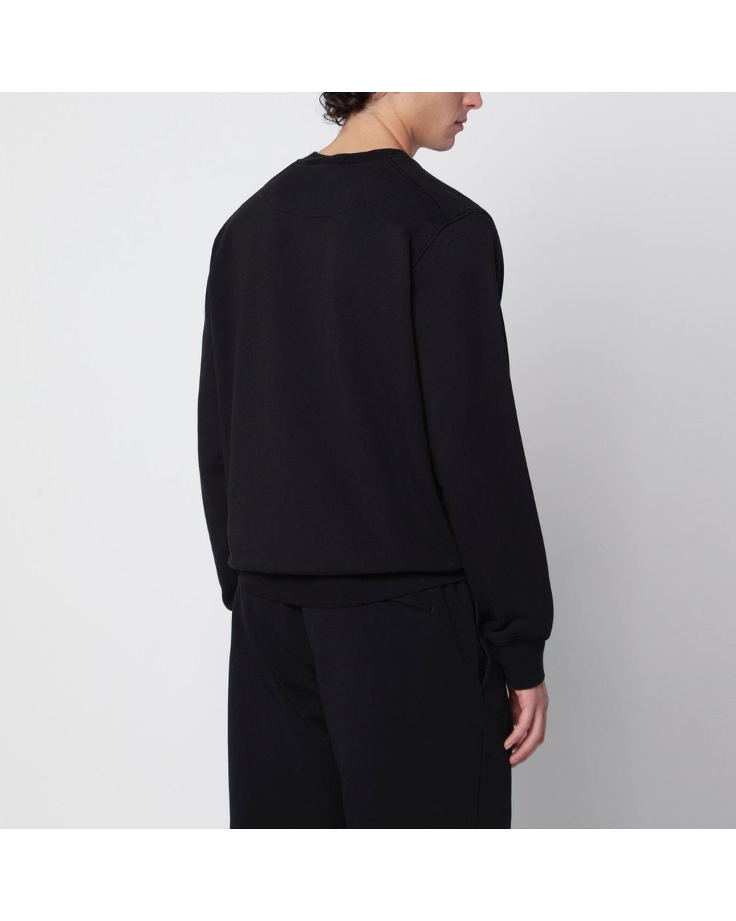 Stone Island Black Cotton Crew-Neck Sweatshirt for men