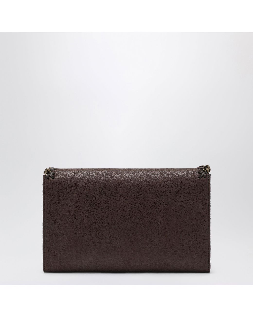 Stella McCartney Brown Mahogany Falabella Chain Wallet