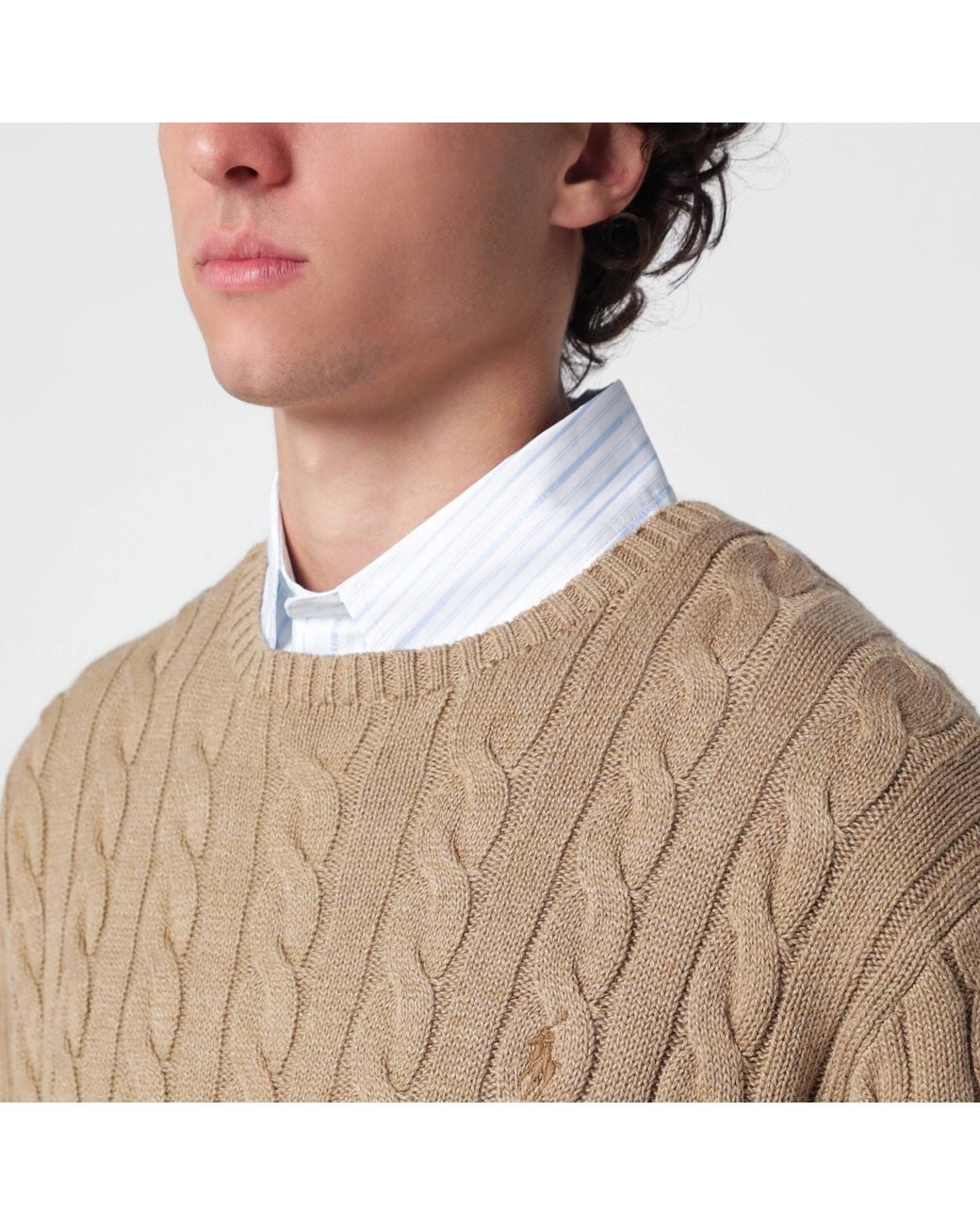Polo Ralph Lauren Natural Cable-Knit Jumper for men