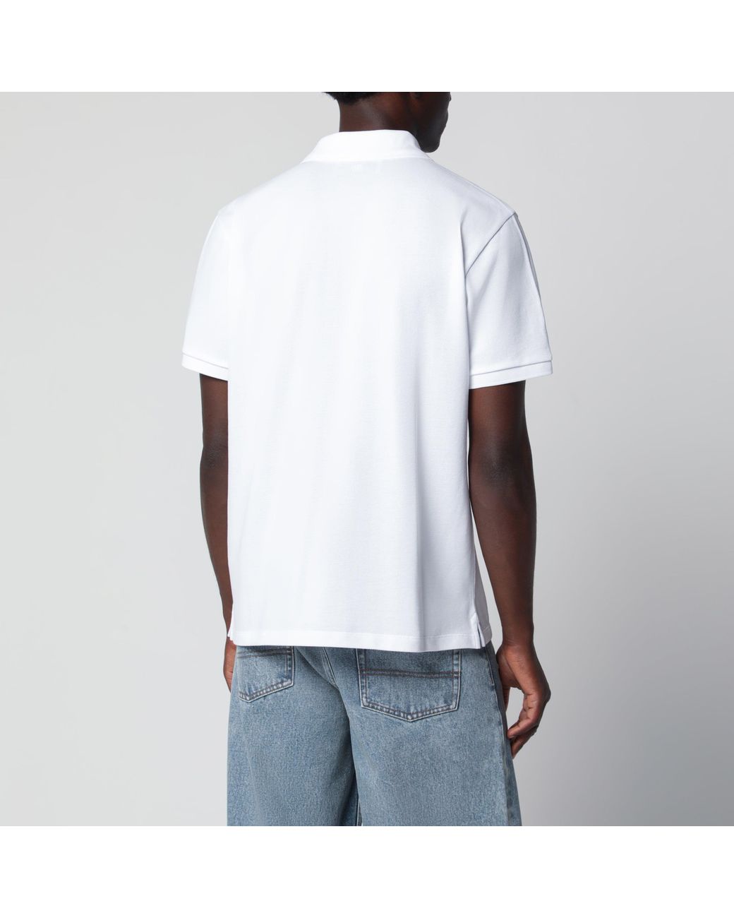 AMI White Ami De Coeur Polo Shirt for men
