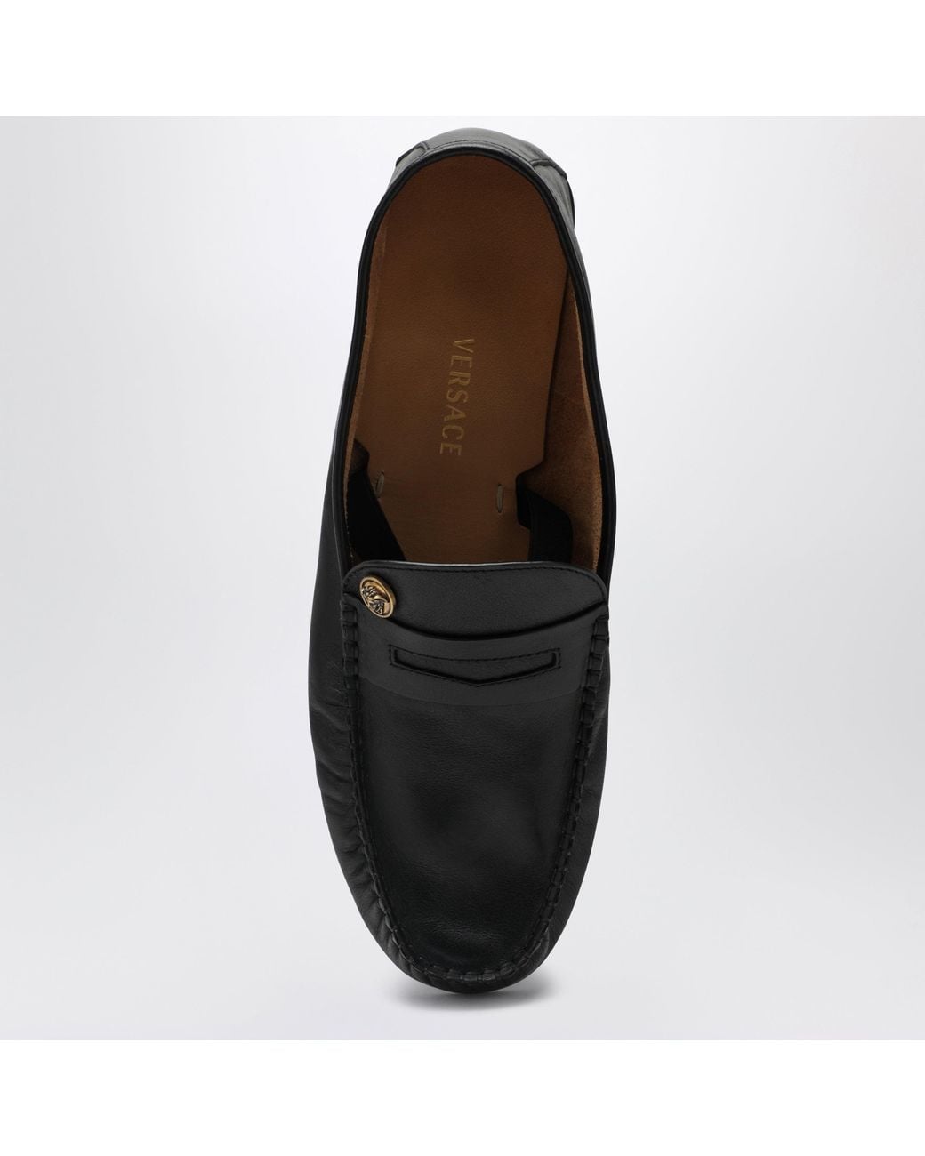 Versace Black Guanto Loafers for men
