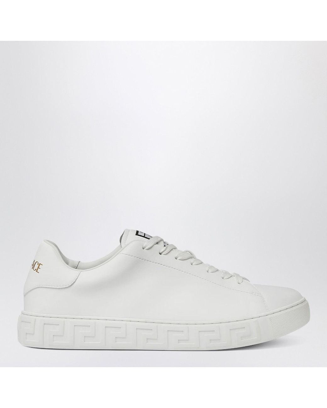 Versace White Greca Sneakers for men