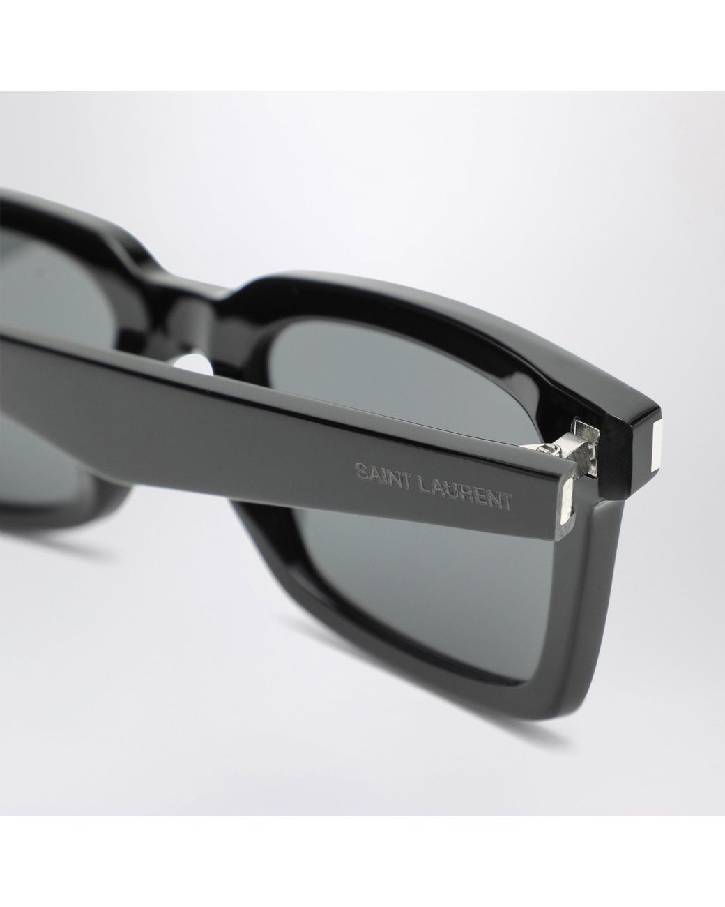 Saint Laurent Gray Rectangular Sunglasses for men