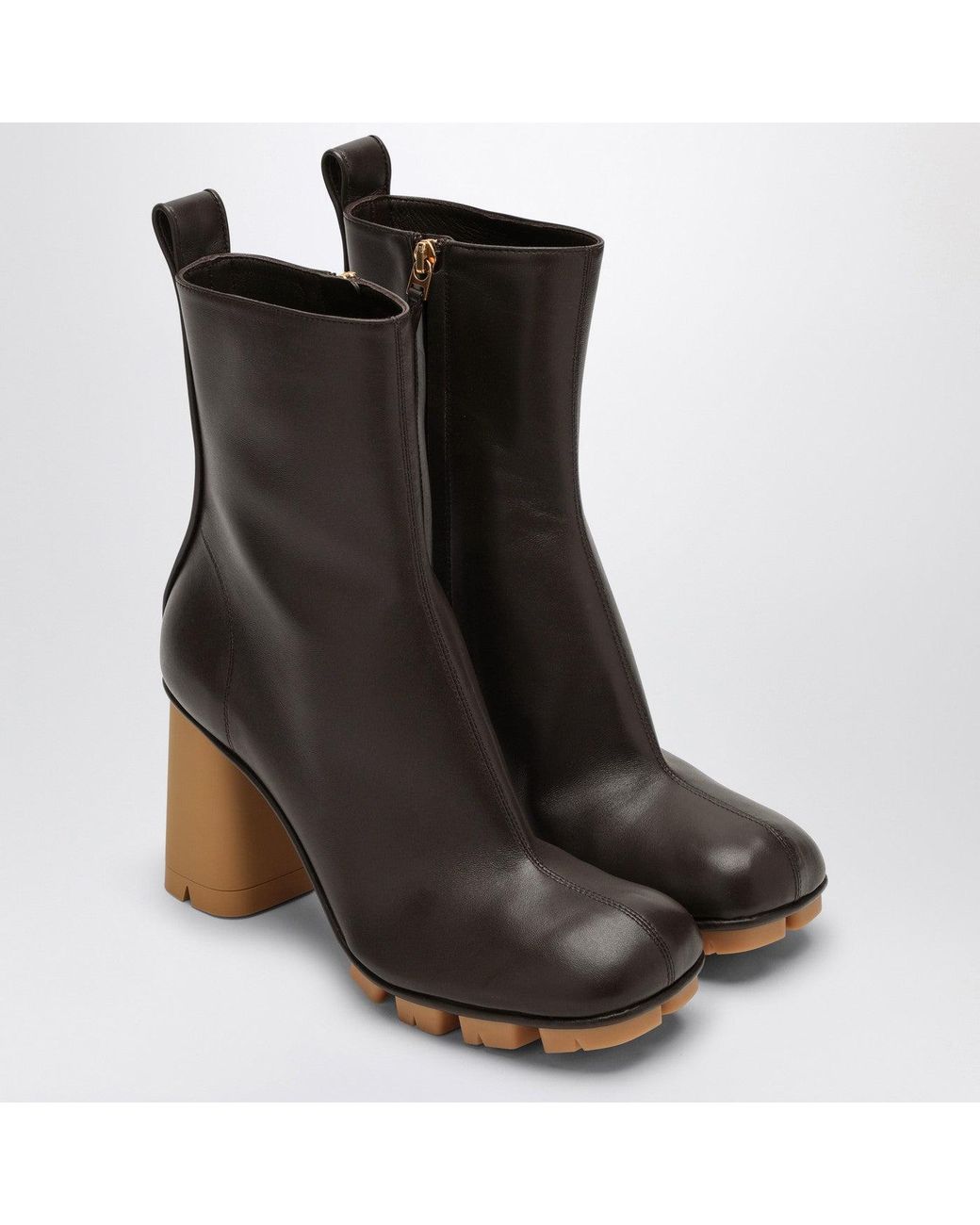 Bottega Veneta Black Shore Dark Leather Boot