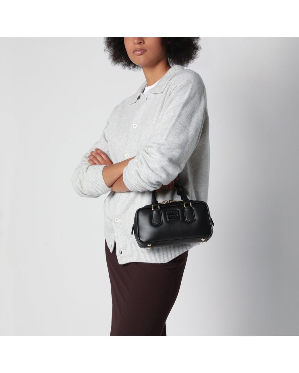 Miu Miu Black Arcadie Regular Top Case