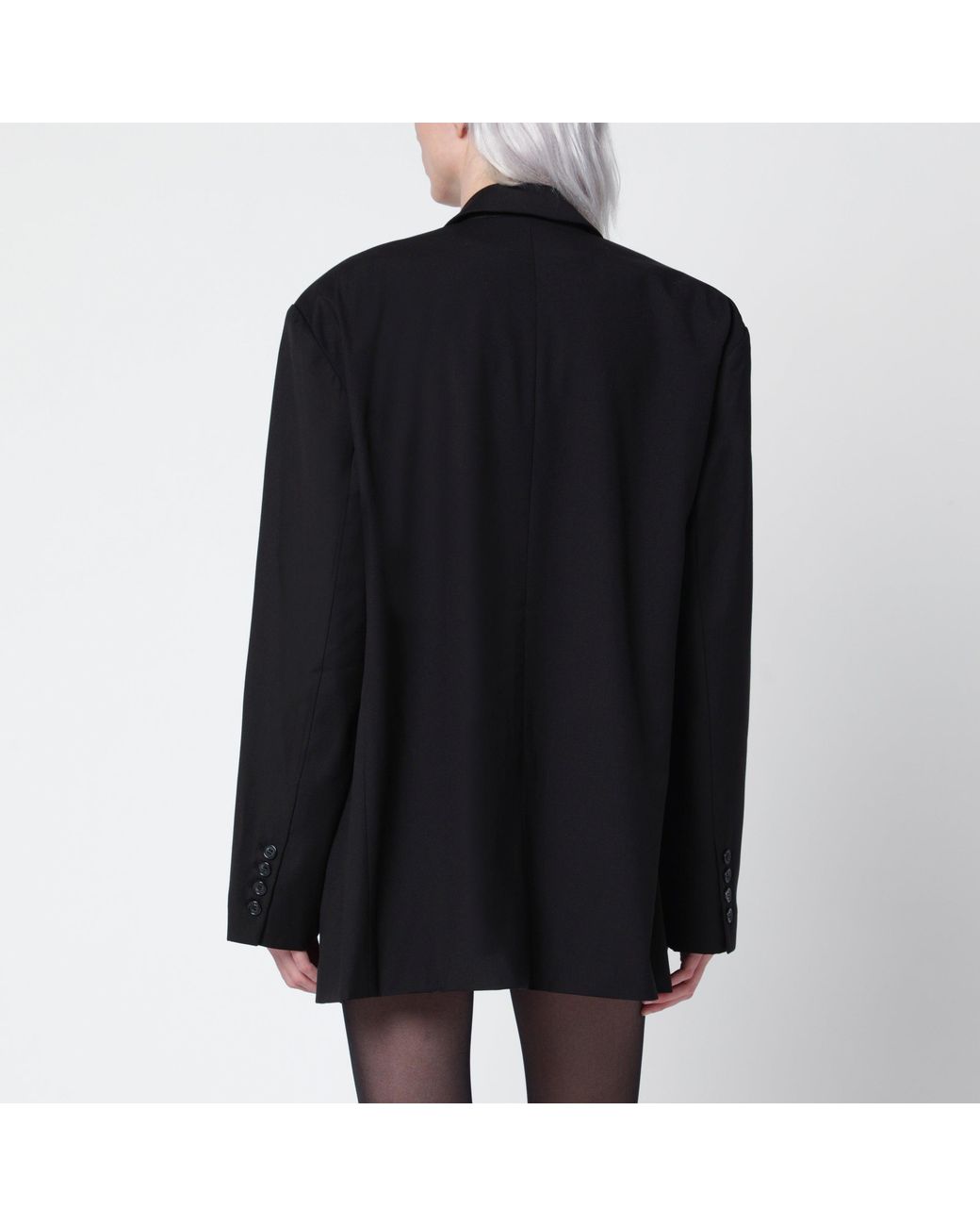 Frankie Shop Black Gelso Single-Breasted Jacket