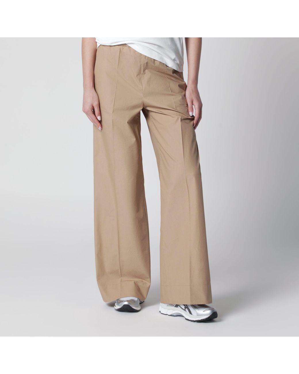 Moncler Natural Cotton Trousers