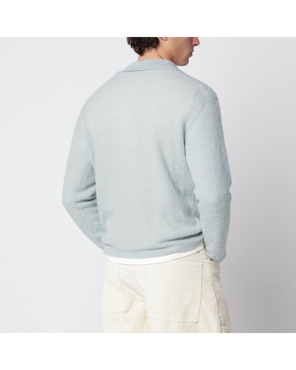 Auralee Blue Mint Sweater for men