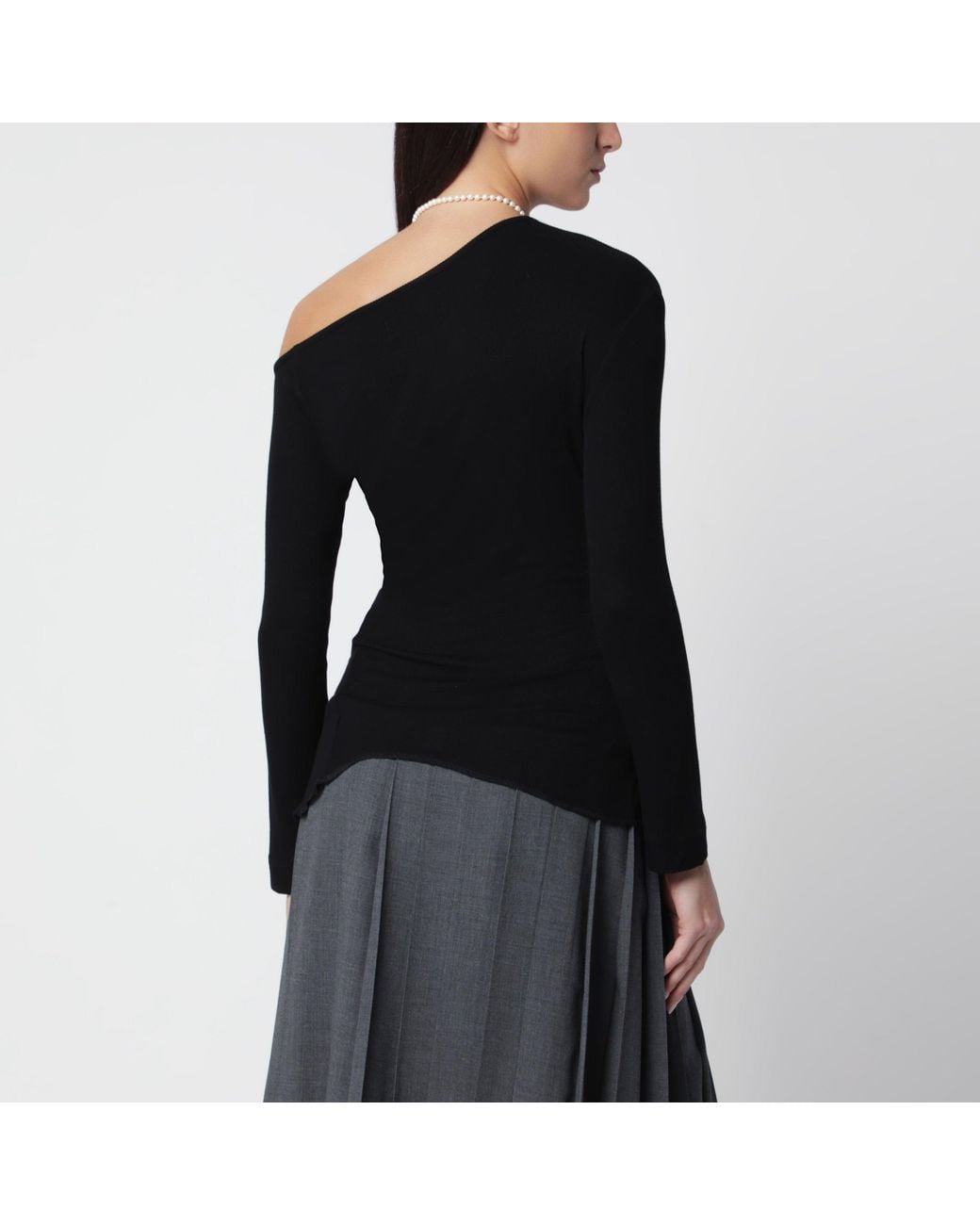Vivienne Westwood Black Orgy Off-The-Shoulder T-Shirt