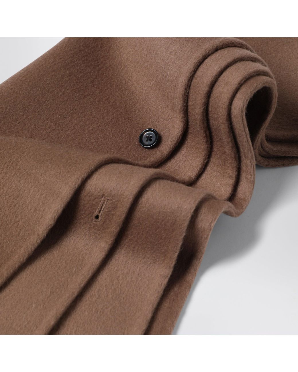 Almada Label Brown Micha Tan Wool Scarf