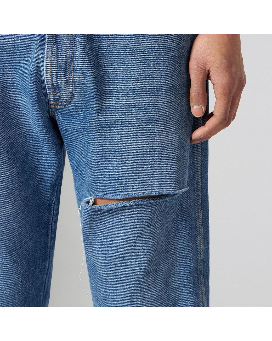 1989 STUDIO Blue Regular Denim Pants for men