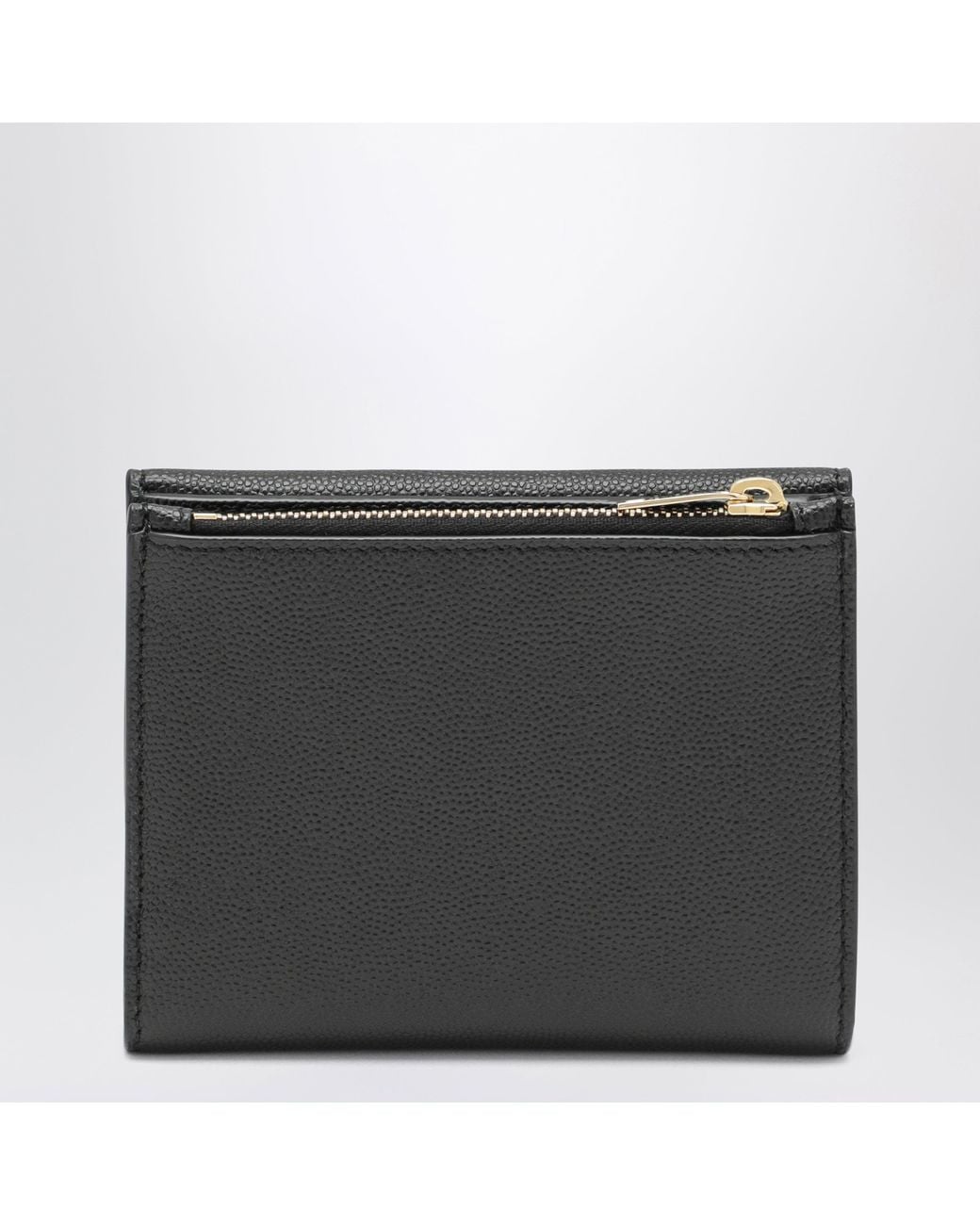 Saint Laurent Black Uptown Embossed Leather Wallet