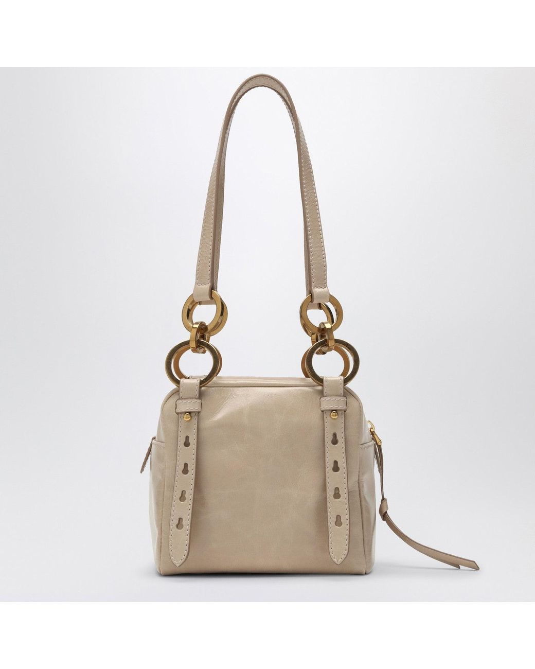 Prada Natural Mini Dangle Handtasche Puderrosa